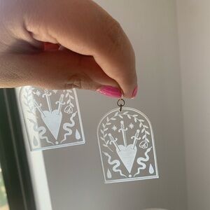 While Odin Sleeps earrings NWOT